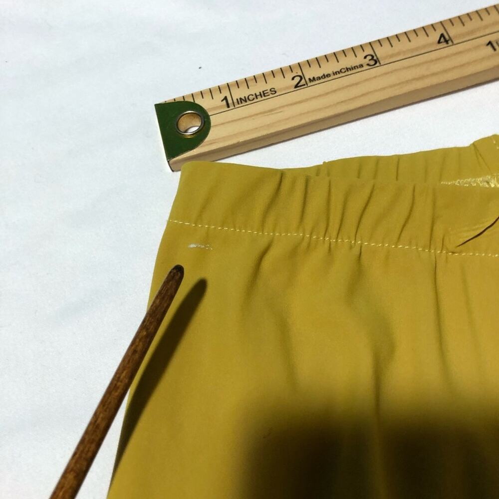 Alembika Tibeka lantern pants mustard yellow barrel elastic waist womens 8-10 - Picture 7 of 14